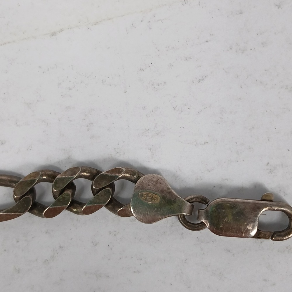 Vintage Italy GM Link Chain Necklace 925 Sterling Silver 34g - Picture 6 of 8